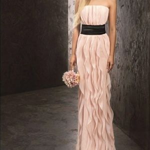 Vera Wang White Blush Bridesmaid Dress